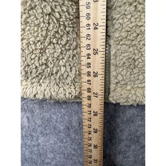 32 Degrees Fleece Jacket Women's Large Beige Regular Fit Long Sleeve Full Zip - Picture 5 of 6